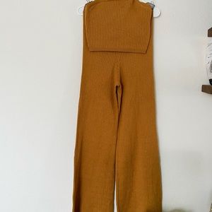Free People Knit Ribbed Top and Pants NWT